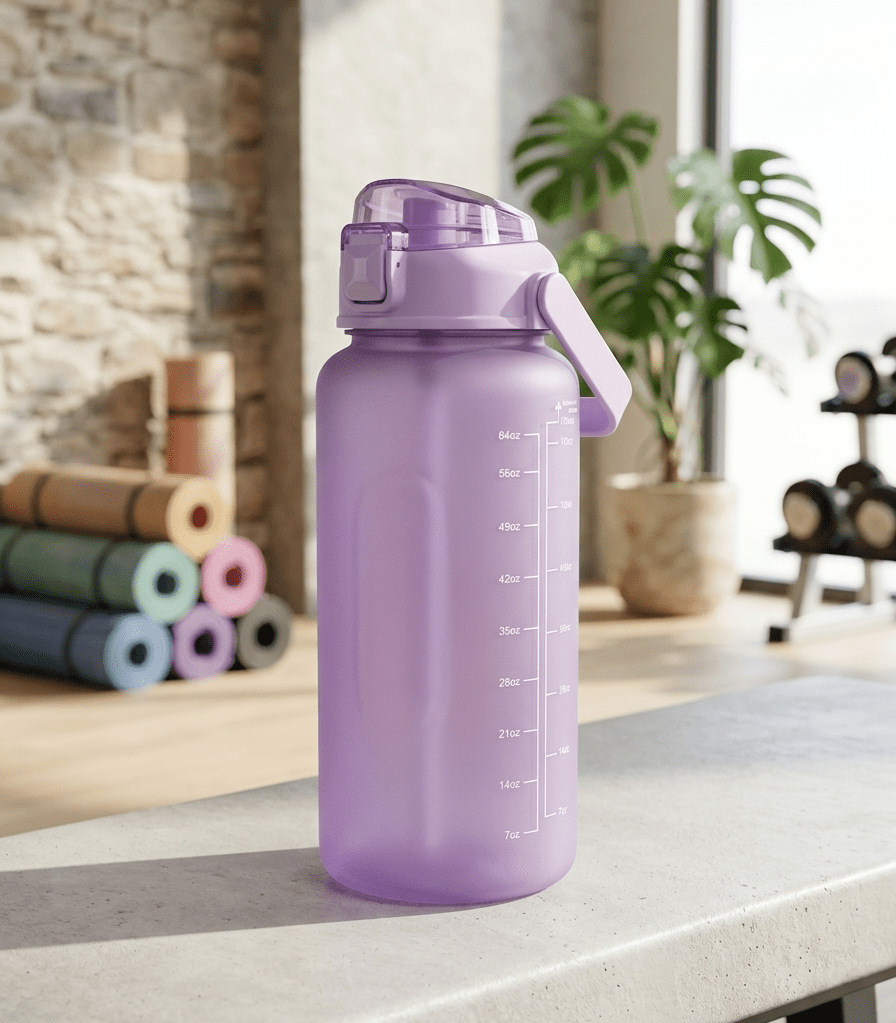 2-Piece Motivational Sports Water Bottle Set – 2000ml & 800ml image 5