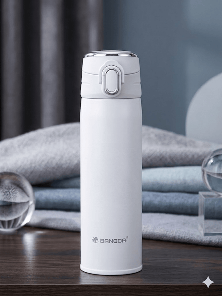 BANGDA Lightweight Stainless Steel Vacuum Insulated Travel Bottle – Leak-Proof Flip Top, 500ml image 4