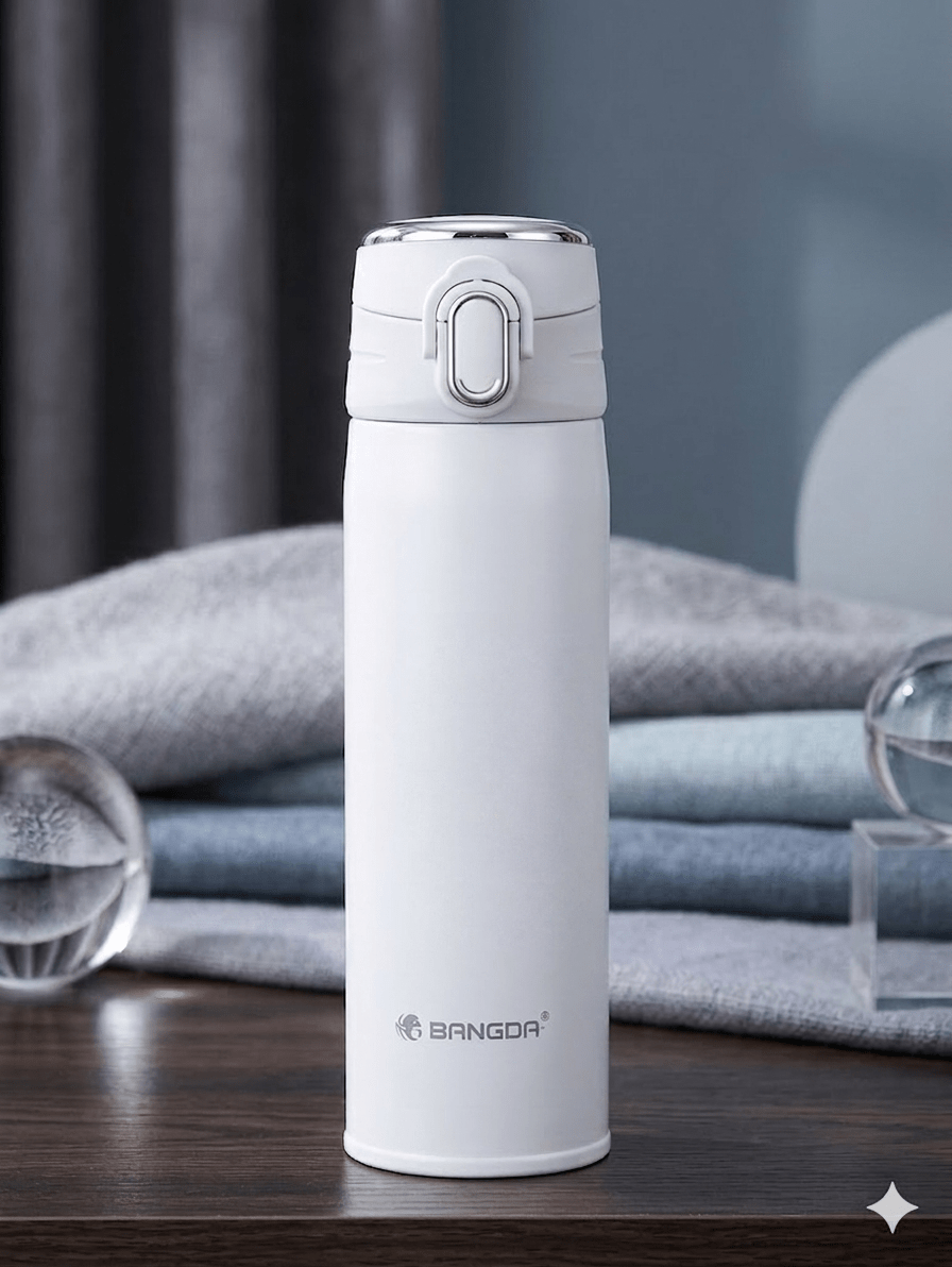 BANGDA Lightweight Stainless Steel Vacuum Insulated Travel Bottle – Leak-Proof Flip Top, 500ml image 4