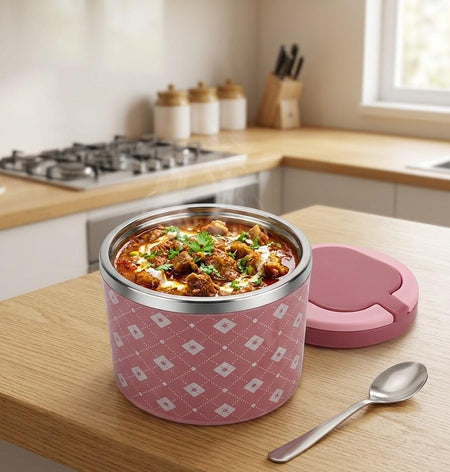 Premium Single-Layer Stainless Steel Insulated Lunch Box – Eco-Friendly Thermal Food Container image 2