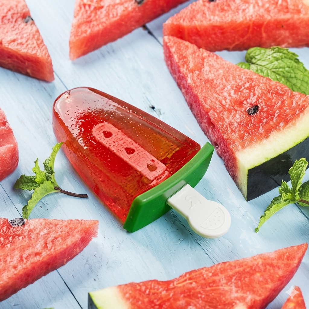 Premium Watermelon Popsicle Molds – BPA-Free Summer Ice Lolly Maker image 2