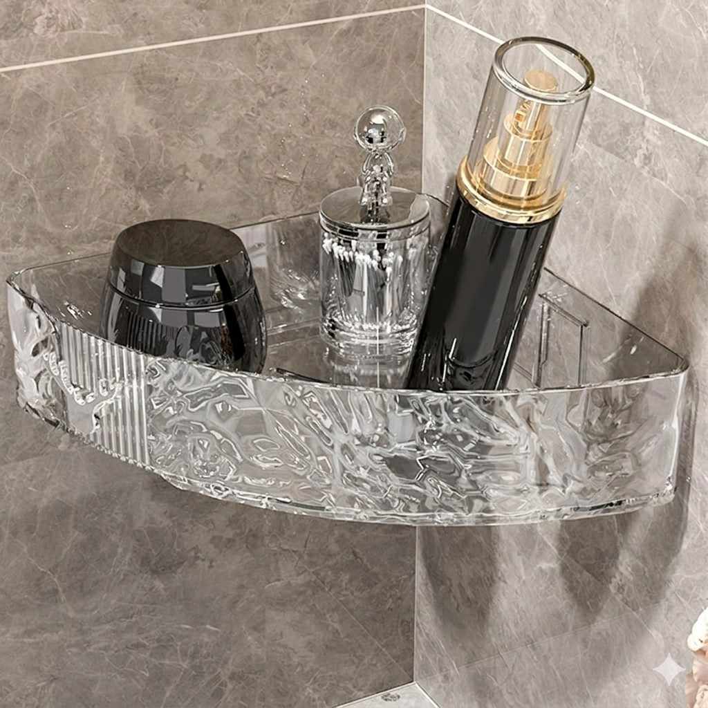 Luxury Adhesive Corner Rack – No-Drill Wall Mounted Organizer for Bathroom & Kitchen image 3