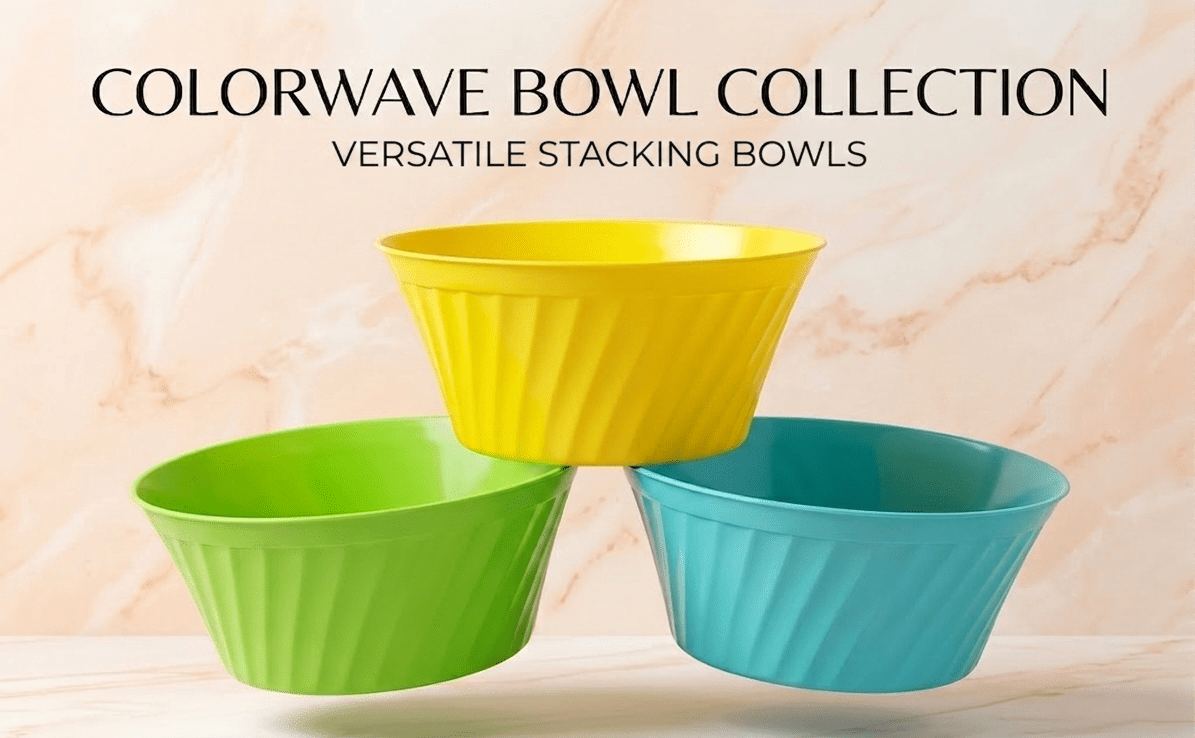 Colorwave Versatile Stacking Bowl Collection – Vibrant Multi-Purpose Serving & Mixing Bowls for Modern Kitchens image 2