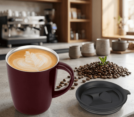 350ml Insulated Travel Coffee Mug with Leak-Resistant Lid image 2