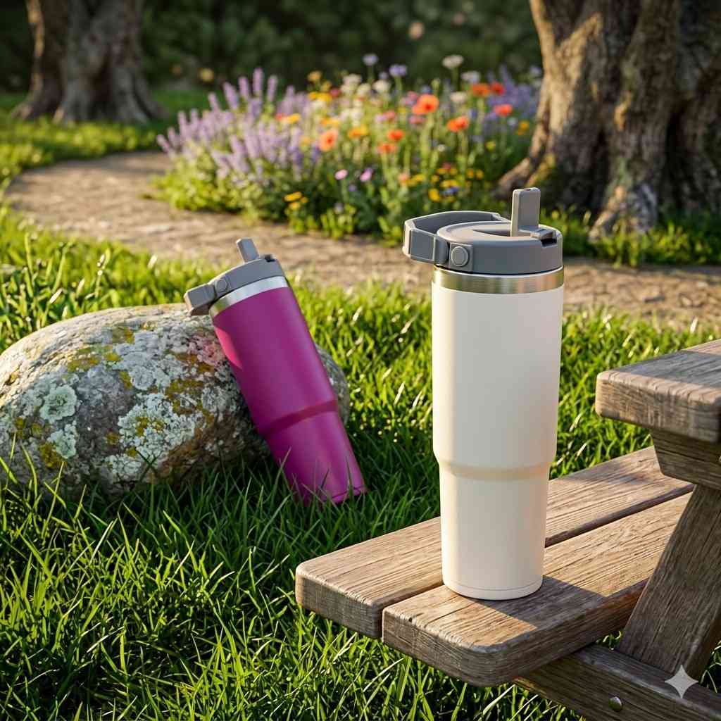 Premium 900ml Stainless Steel Vacuum Insulated Tumbler – Leak-Proof Travel Cup image 3