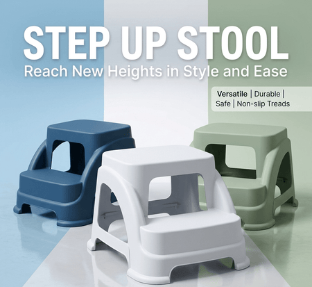 Imperial Step Up Stool/2 Step Stool/home Stuff Slip Resistant Stool/plastic Stool main image