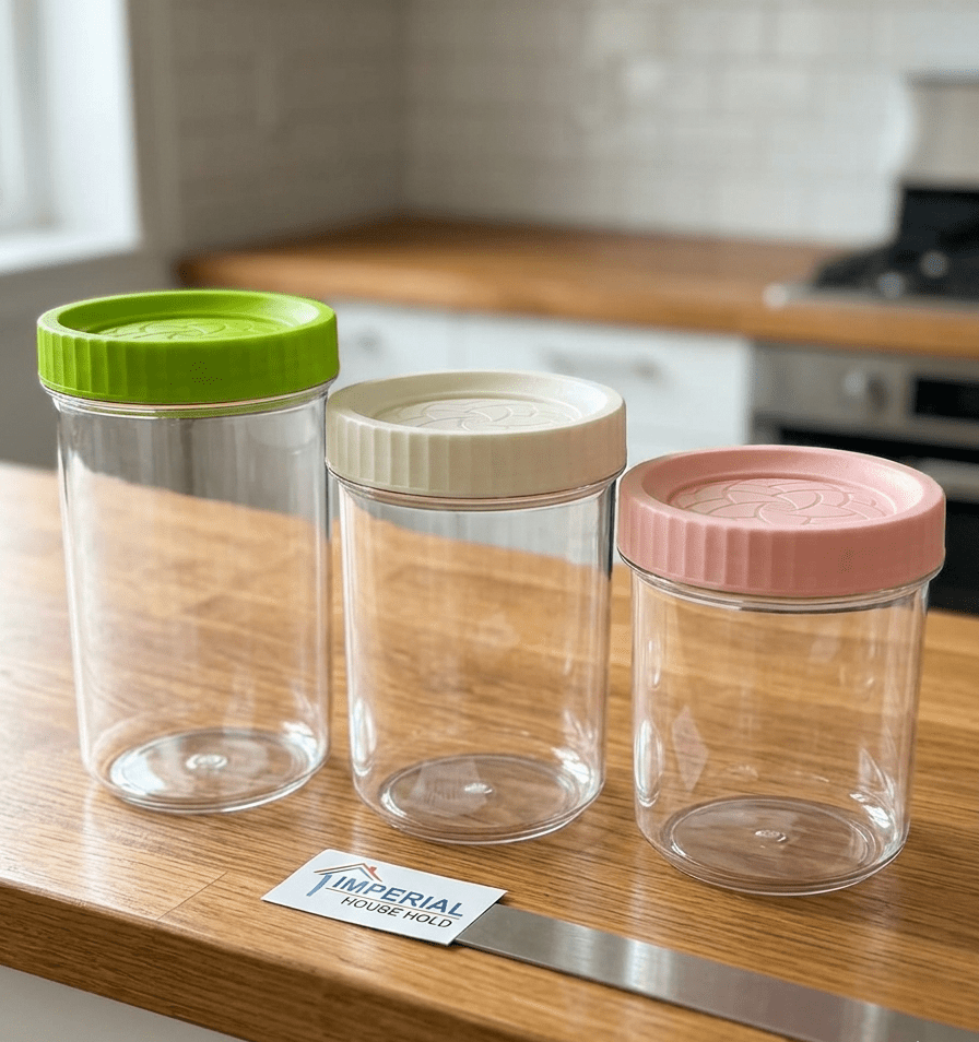 Unique Airtight Clear Food Storage Jar – Available in 700ml, 800ml & 1000ml Sizes image 3