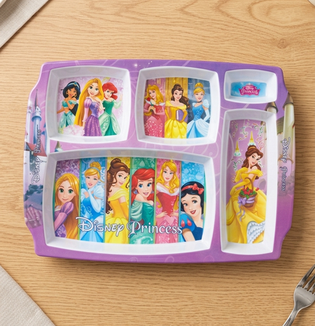 Kids’ 5-Compartment Divided Dinner Plate main image