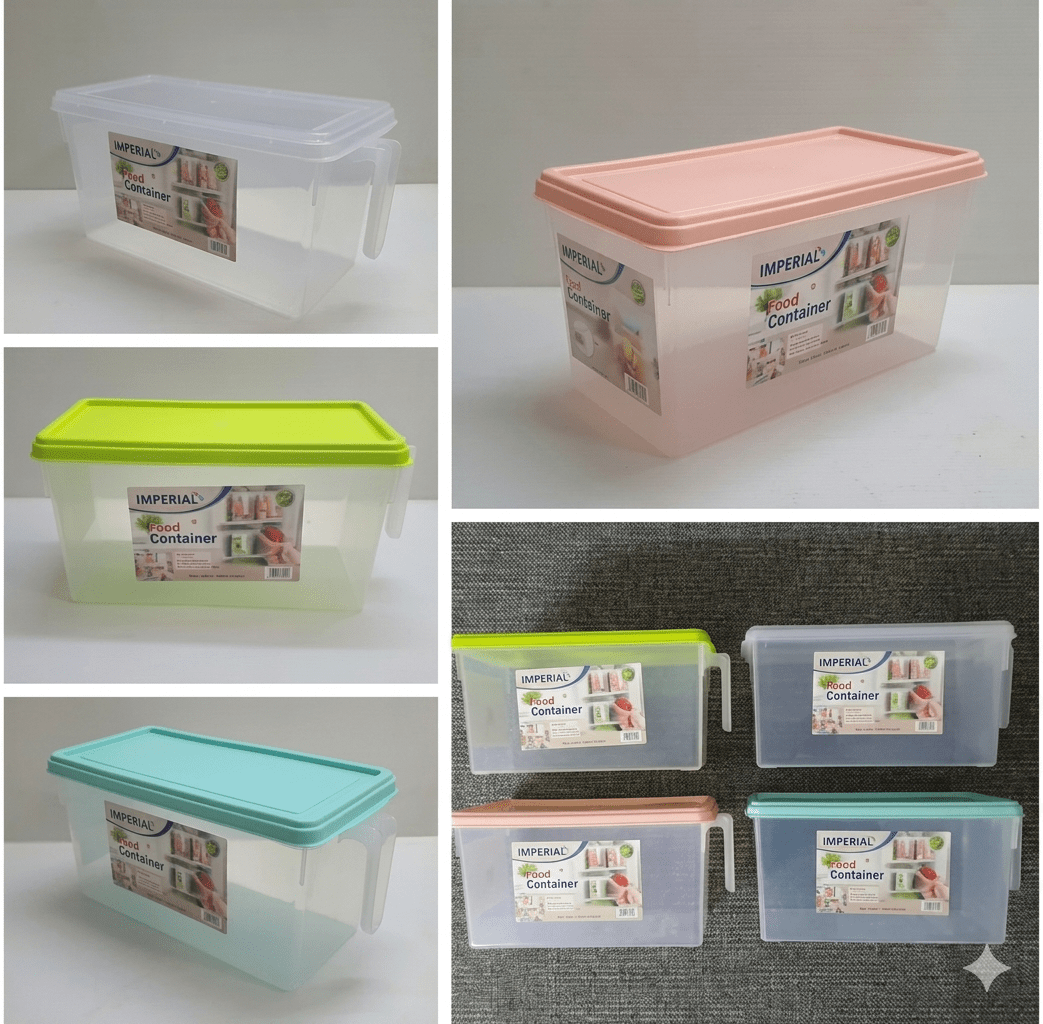Premium Clear Food Storage Container with Easy-Grip Handle image 4