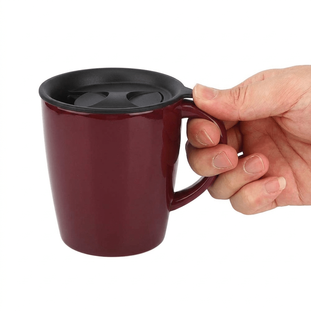 350ml Insulated Travel Coffee Mug with Leak-Resistant Lid main image