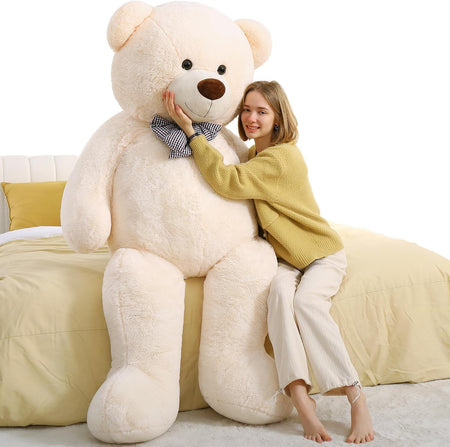 Giant Teddy Bear Plush Stuffed Animal Off-White
