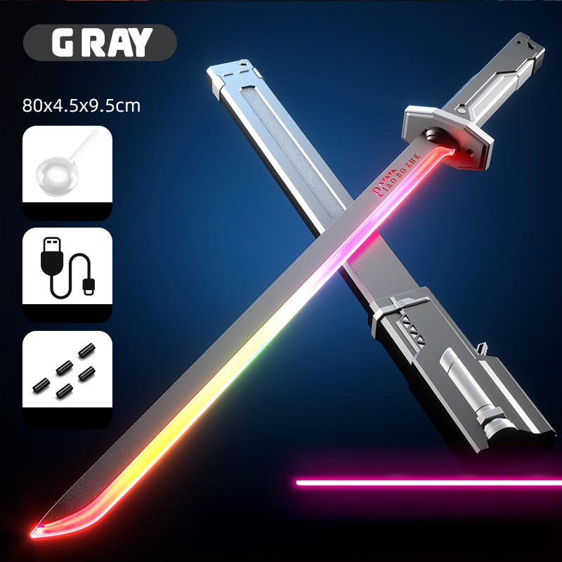 Glowing Lightning Spark Sword with Smoke Spray