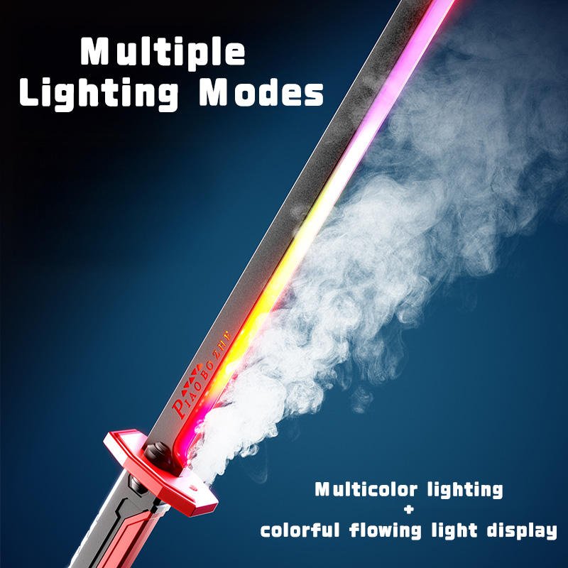Glowing Lightning Spark Sword with Smoke Spray