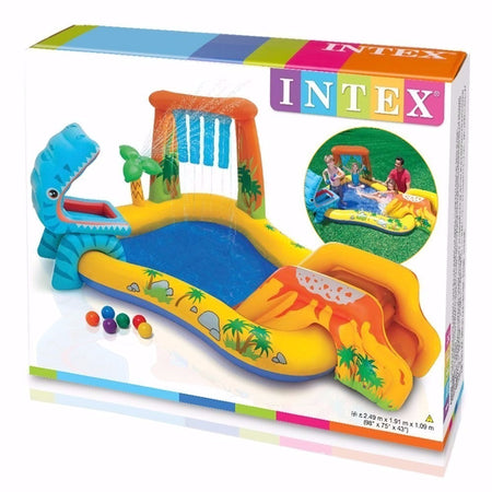 Intex Dinosaur Play Center Pool (8ft 2in X 6ft 3in X 3ft 7in ) - 57444