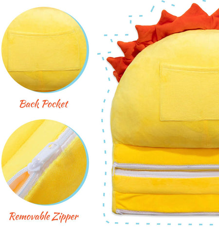 3 layers Kids Folding Lion Sofa Cum Bed