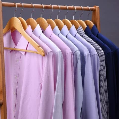 Set Of 3 Wood Hanger, Non-Slip Wooden Hangers, Laundry Cloths Wooden Hanger image 4