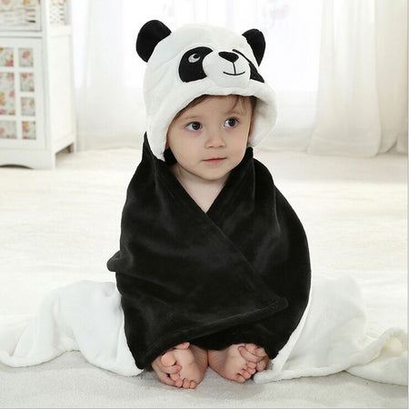 Cartoon Character Baby Hooded Towel Blanket Panda