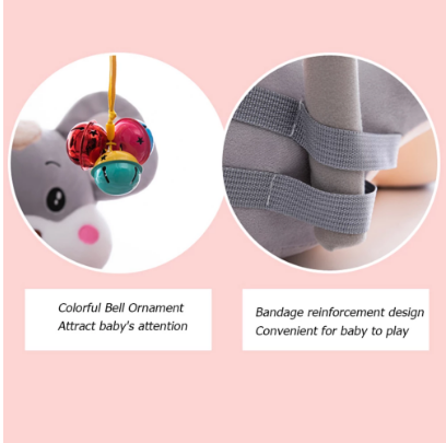 Baby Character Floor Seat With Toy Bar