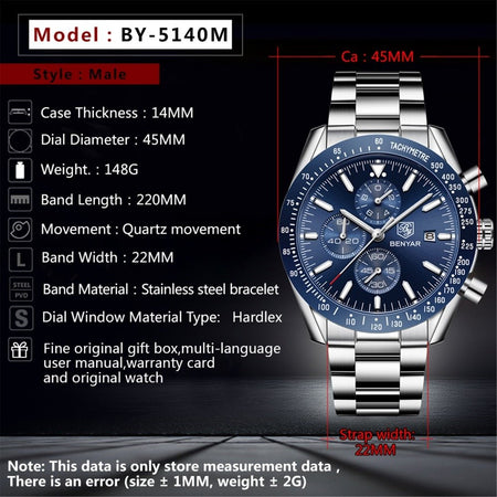 Benyar BY-5140 Grand Master Chronograph Edition Image 2