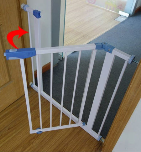 Safety Stairs/Door Gate Care For Baby Or Pets 75 CM Tall, And from 75 CM to 84 CM Wide Included Optional 30 CM Extension To Make It 105 CM To 114 CM Wide