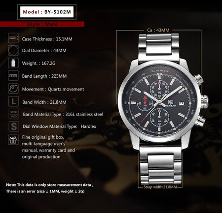 Benyar BY-5102 Corporate Chronograph Edition image 3