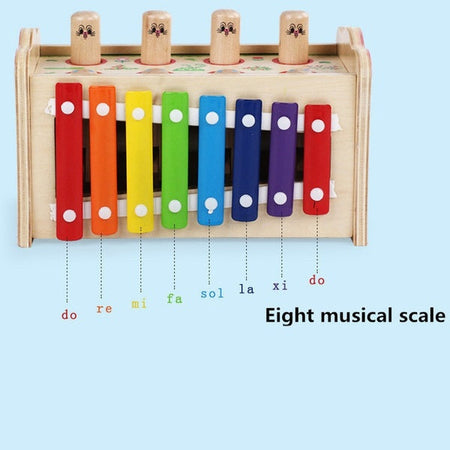 Hamster hammer knocked Toys Music Knock Piano Toys – Wooden Toy