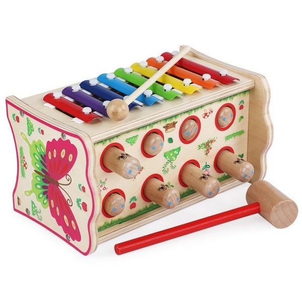 Hamster hammer knocked Toys Music Knock Piano Toys – Wooden Toy