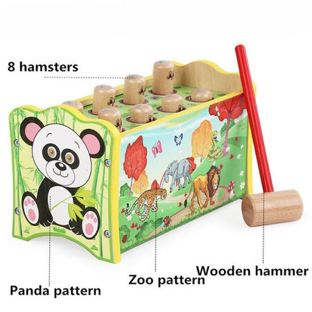 Hamster hammer knocked Toys Music Knock Piano Toys – Wooden Toy