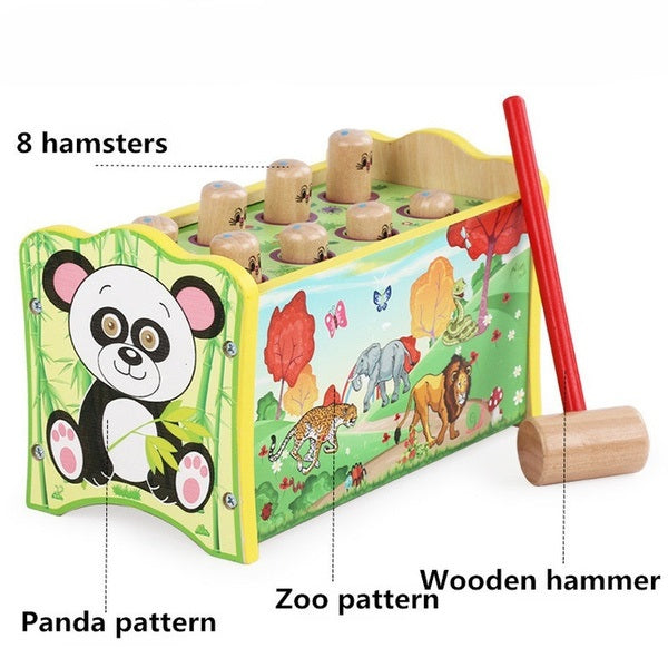 Hamster hammer knocked Toys Music Knock Piano Toys – Wooden Toy