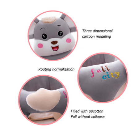 Baby Character Floor Seat With Toy Bar