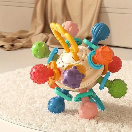 Huanger Teething and Sensory Rattle Toy