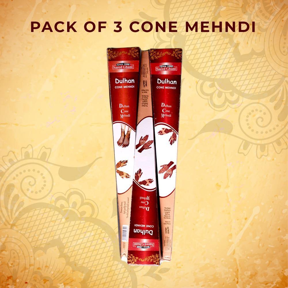 Cone Mehndi Pack of 3 image 1