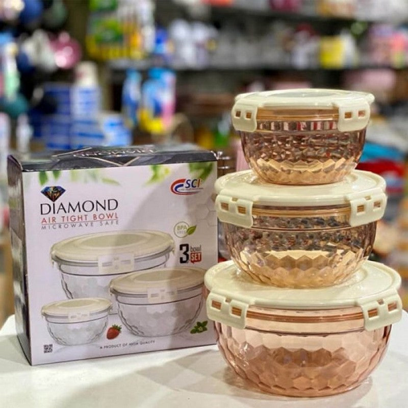 Imperial Diamond Bowl Set/air Tight Bowl Set main image