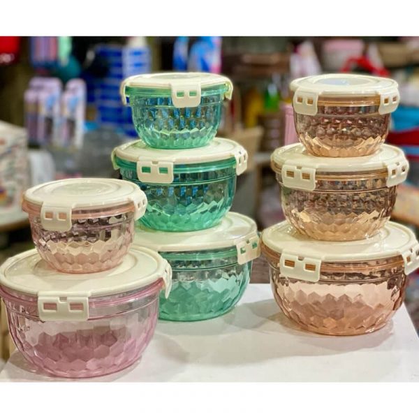 Imperial Diamond Bowl Set/air Tight Bowl Set image 2