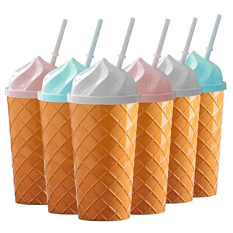 Imperial 1pc Kid Tumbler/icecream Cone Tumbler With Straw/summer Babycup Travel image 2