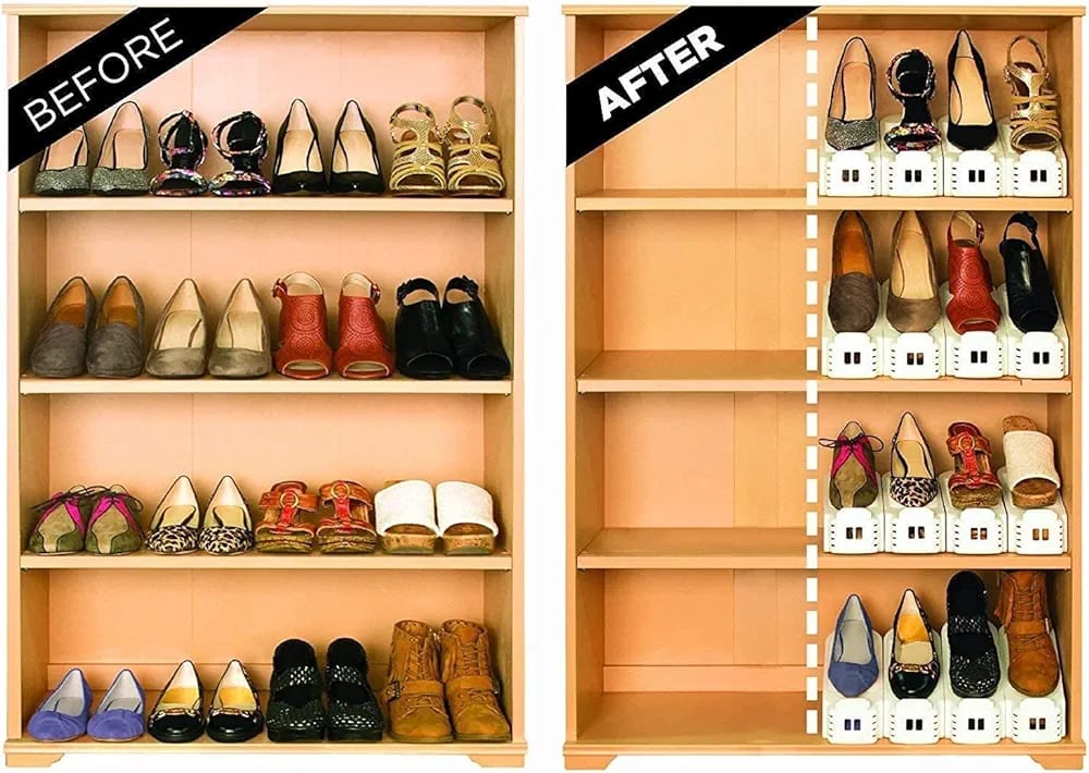 Imperial 2pcs Space Saving Shoe Organizer/saving Shoe Display Storage Rack/organizer Shoes Space Saver image 9