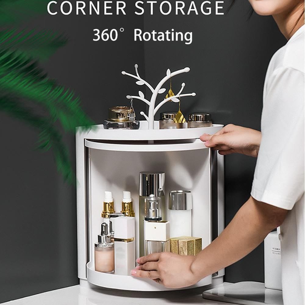 Imperial Single Cabinet Corner Storage 360 Rotating/wall Hanging Dustproof Shelf /storage Waterproof Accessories/ Rotatable Triangle Corner Cabinet Lockers image 2