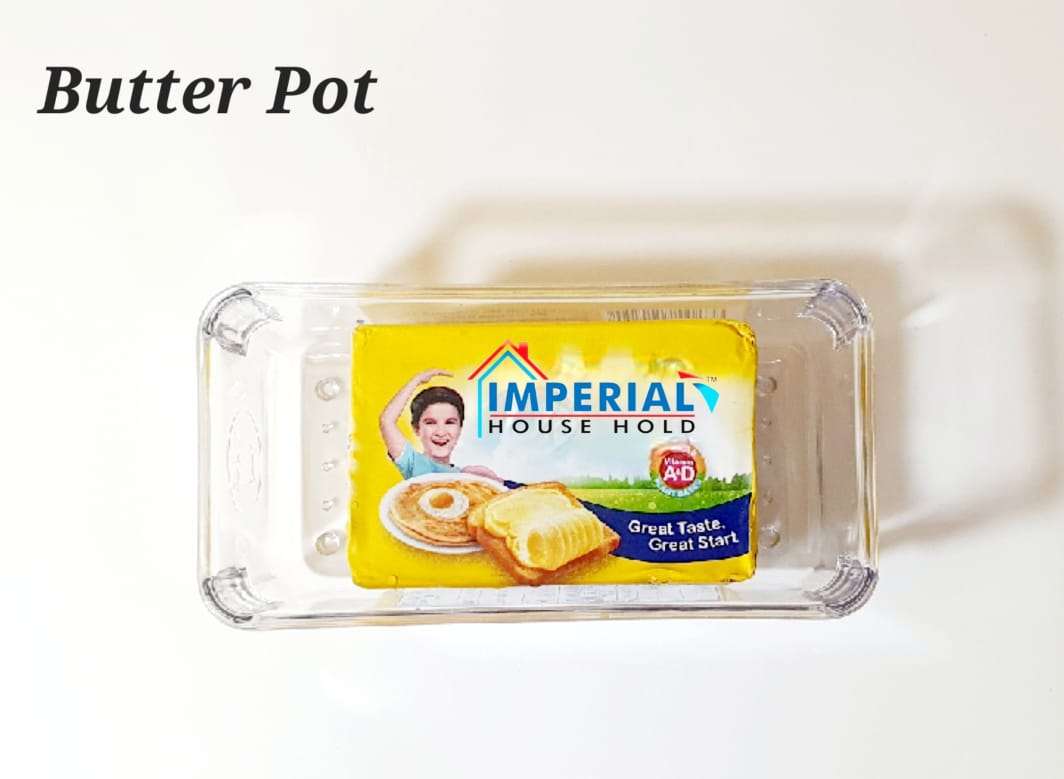 Imperial 2pcs Butter Pot Dish Set/ Acrylic Butter Dish For Serving image 3