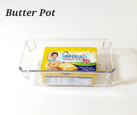 Imperial 2pcs Butter Pot Dish Set/ Acrylic Butter Dish For Serving image 4