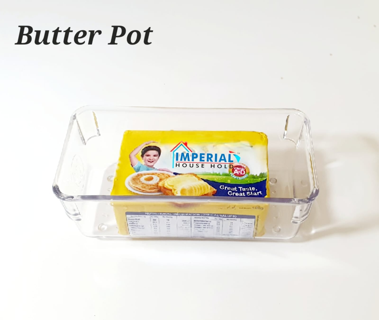 Imperial 2pcs Butter Pot Dish Set/ Acrylic Butter Dish For Serving image 4