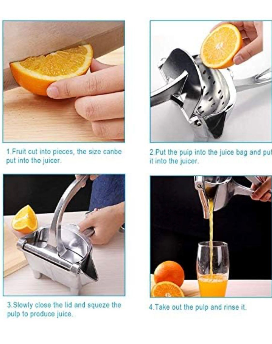 Imperial Fruit Press Juicer Manual/alloy Lemon Squeezer/heavy Duty Hand Press Detachable Easy Fresh Fruit Juicer Press Handheld Fruit Juice Squeezer image 8