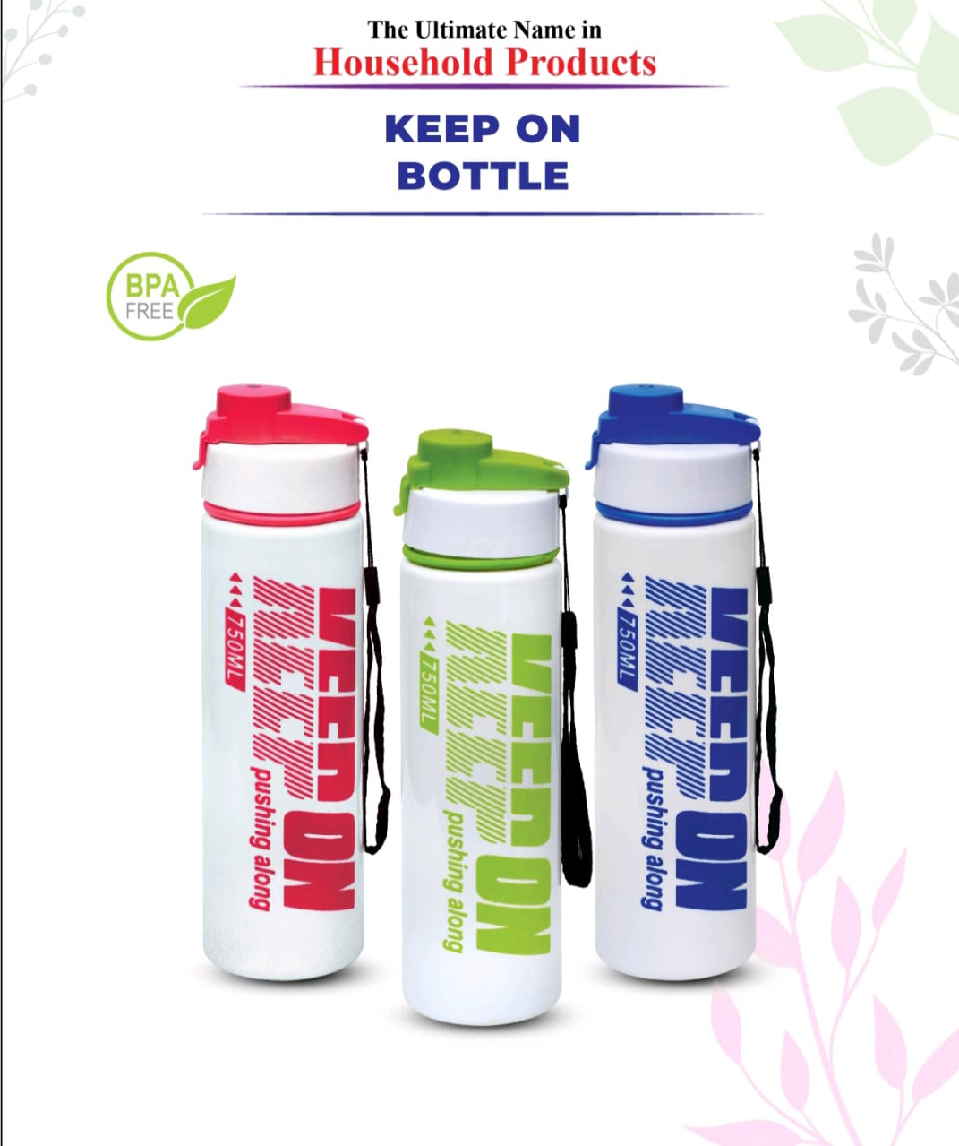 Keep On Bottle – BPA-Free 750ML Durable Water Bottle for Everyday Use image 5