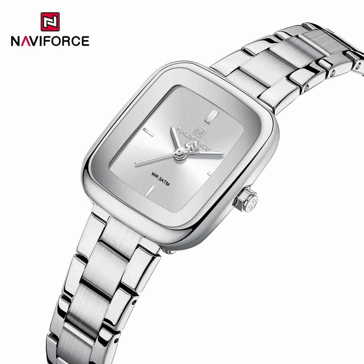 NF 5075 Womens Date Square Dial Watch Main Image