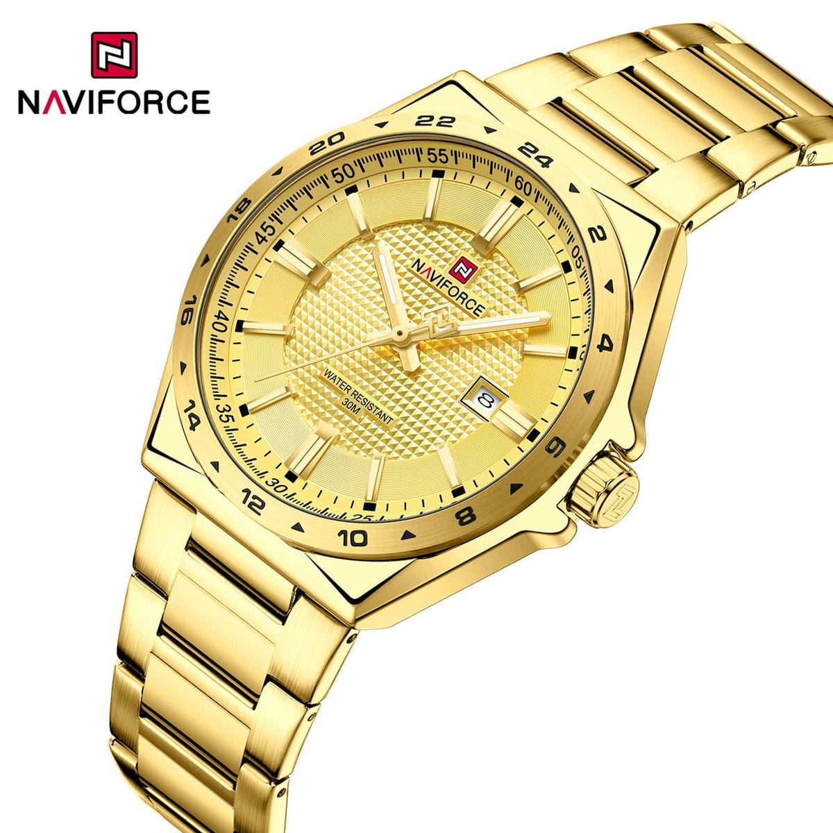 Naviforce NF 9266 Textured Dial Watch Main Image