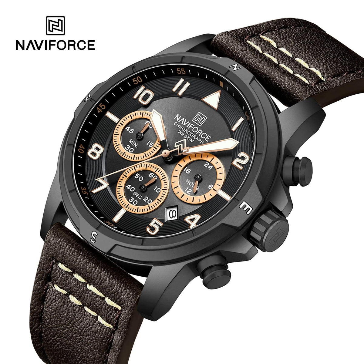 Naviforce NF8077 Expedition Leather Main Image