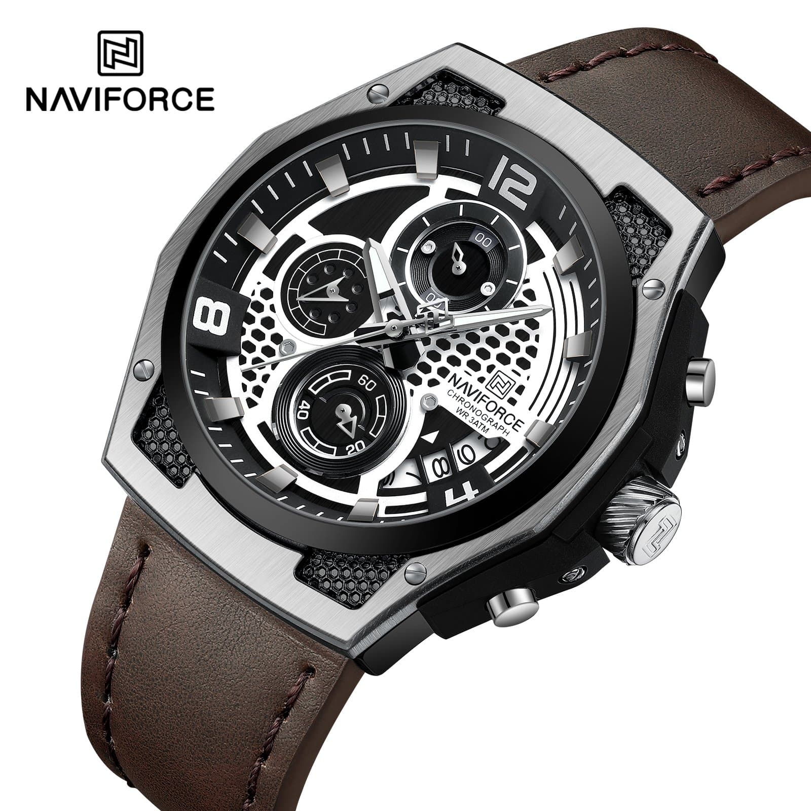 Naviforce NF8051 LeatherX Watch main image
