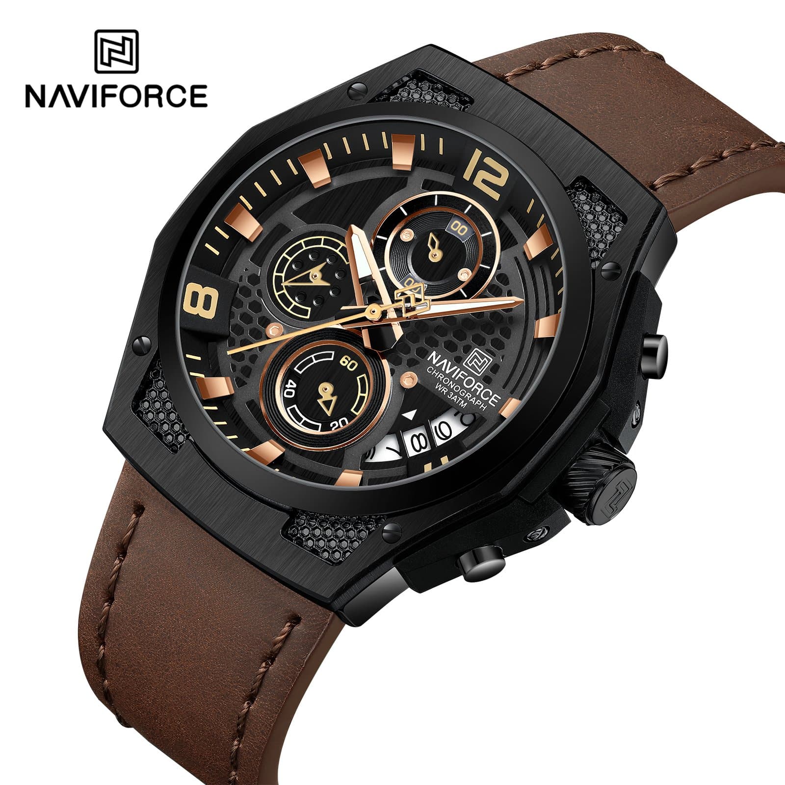 Naviforce NF8051 LeatherX Watch main image