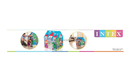 INTEX Play Tent House (37.5" X 29.5" X 42") 95Cm x75cm x107cm - 45642