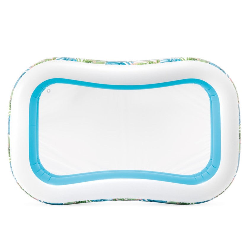 INTEX Tropical Swim Center Family Inflatable Pool ( 90 x 60 x 19 ) Inches - 57177