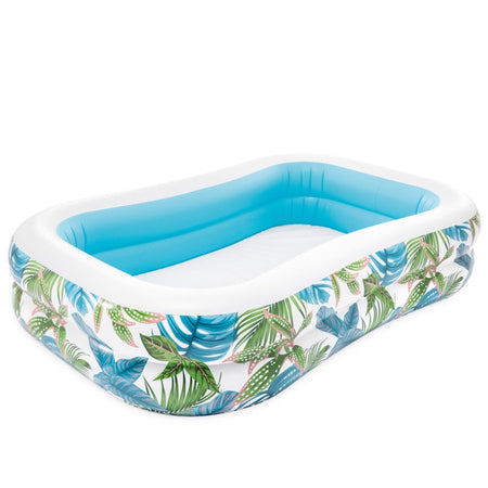 INTEX Tropical Swim Center Family Inflatable Pool ( 90 x 60 x 19 ) Inches - 57177